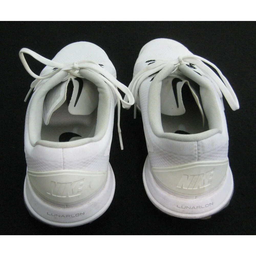 Nike Lunar Control Vapor 2 Golf Shoes Mens Size 11.5 White Spikeless